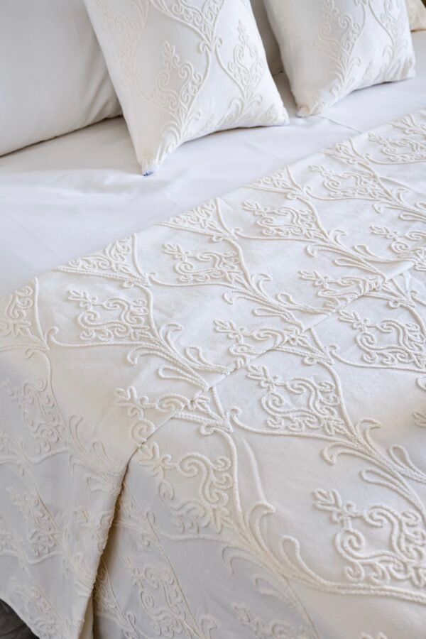 Parure de Lit Jacquard " Clair de Lune" (Pack 8 Pièces) | A la Page