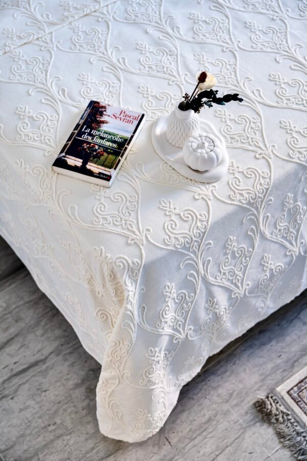 Parure de Lit Jacquard " Clair de Lune" (Pack 8 Pièces) | A la Page