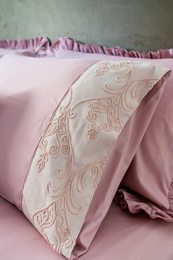 Parure de Lit Jacquard "Arabesque Romance" (Pack 8 Pièces) | A la Page