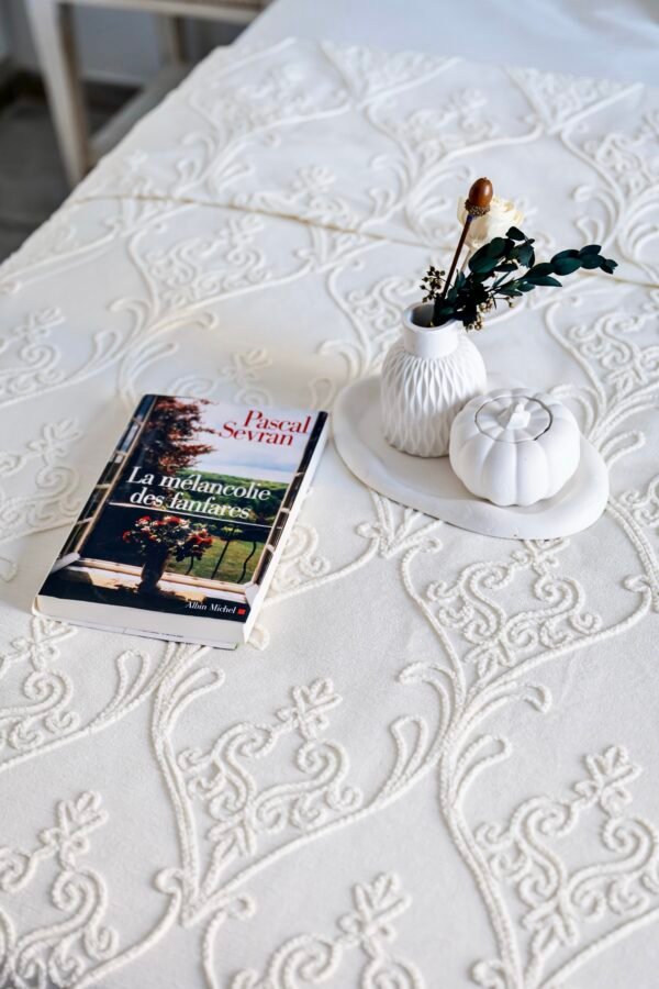 Parure de Lit Jacquard " Clair de Lune" (Pack 8 Pièces) | A la Page